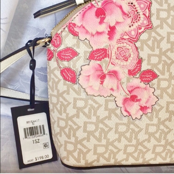 🎉 SALE 🎉 DKNY Medium Logo Floral Crossbody - Picture 3 of 3